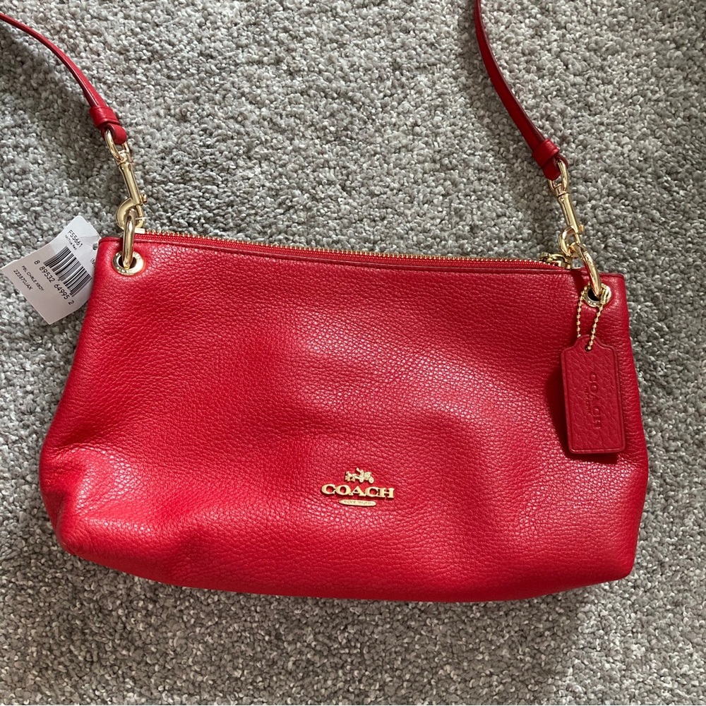 Coach sling red crossbody bag NWT mini bag - Picture 2 of 6
